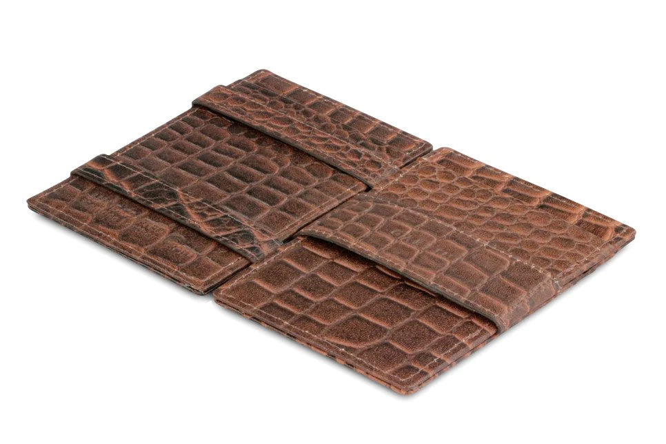 Essenziale Magic Wallet - Croc Brown