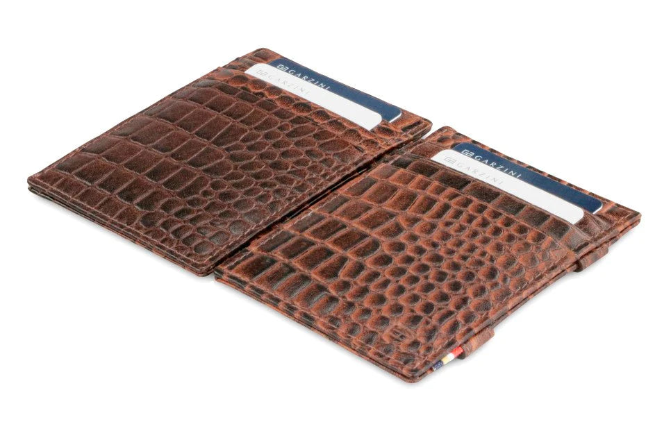 Essenziale Magic Wallet - Croc Brown