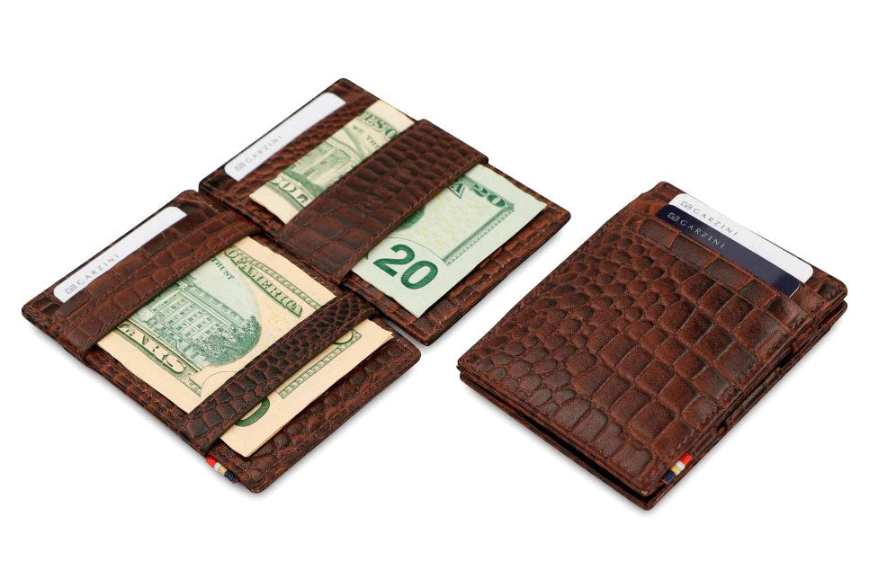 Essenziale Magic Wallet - Croc Brown