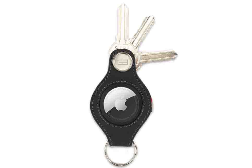 Lusso Airtag Key Holder - Carbon Black