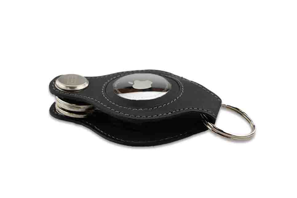 Lusso Airtag Key Holder - Carbon Black