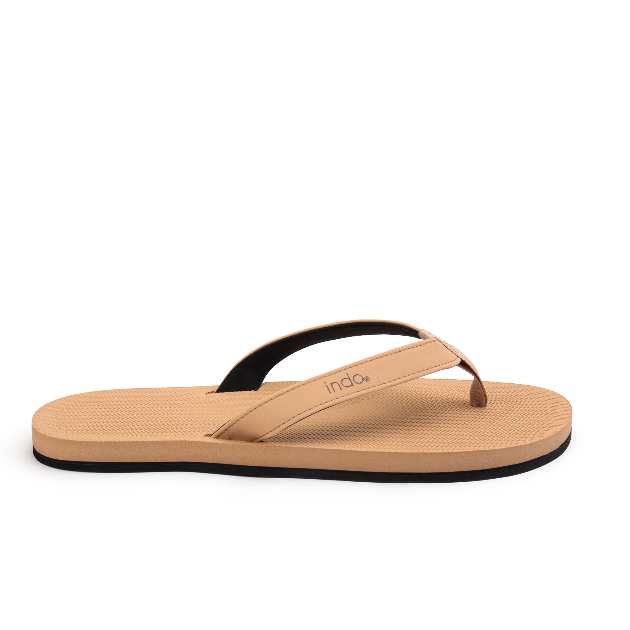 Indosole Men’s Flip Flops - Soil Light