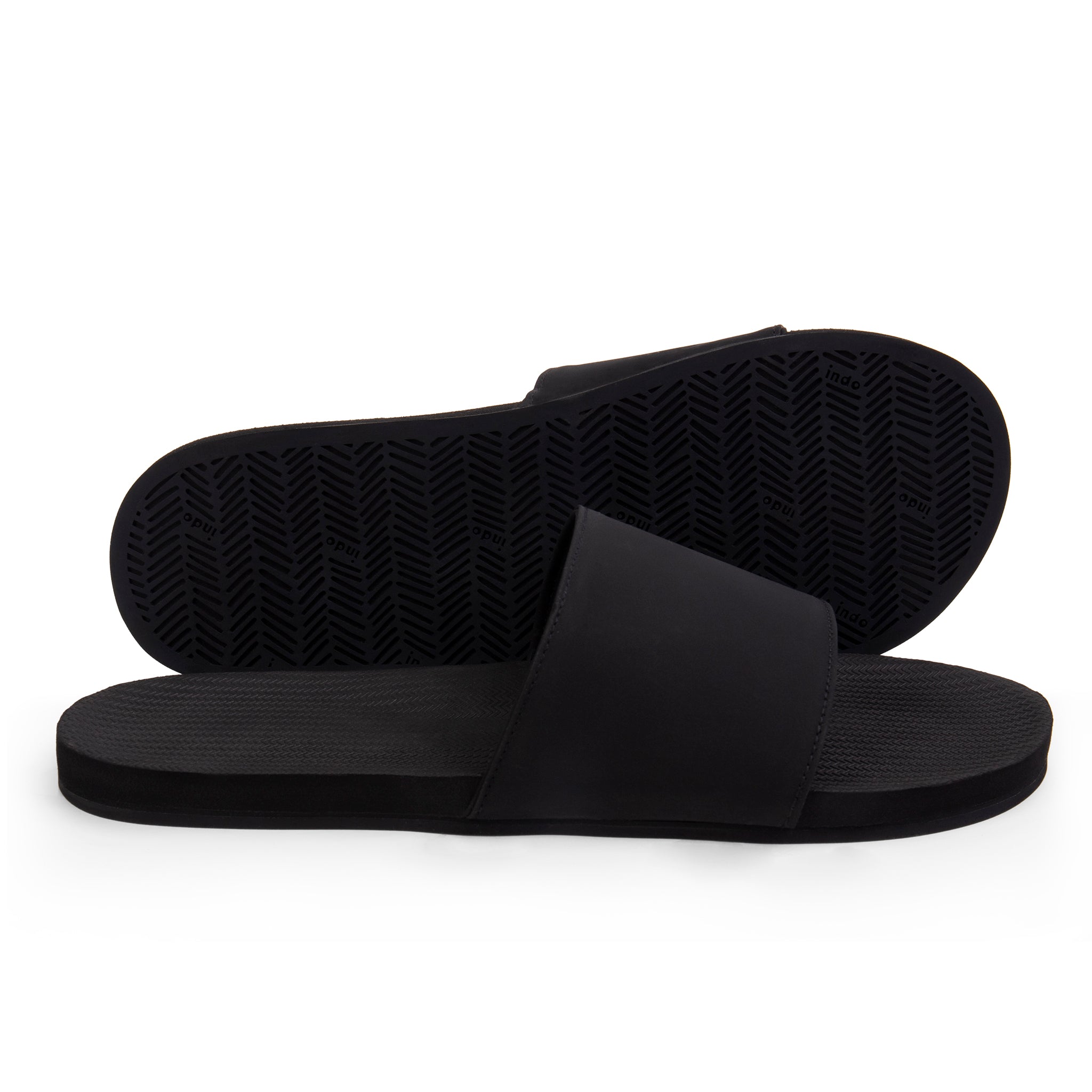 Men’s Slides Recycled Tire Sole - Black
