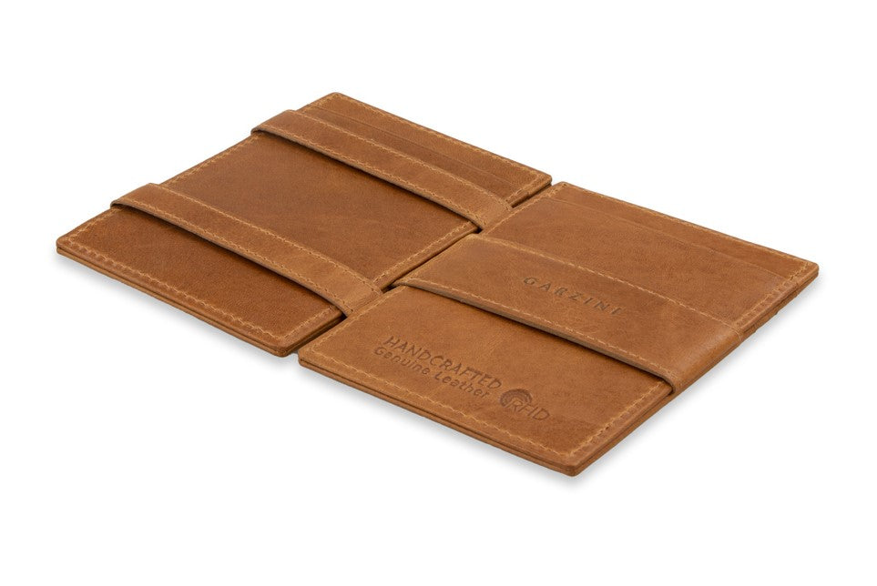 Essenziale Magic Wallet Airtag - Brushed Cognac