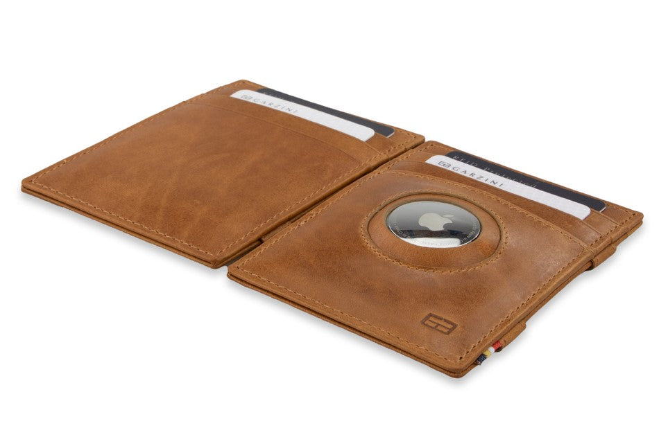 Essenziale Magic Wallet Airtag - Brushed Cognac