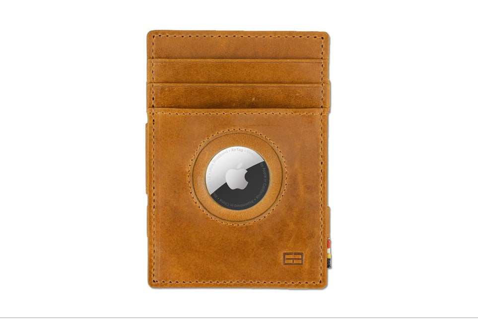Essenziale Magic Wallet Airtag - Brushed Cognac