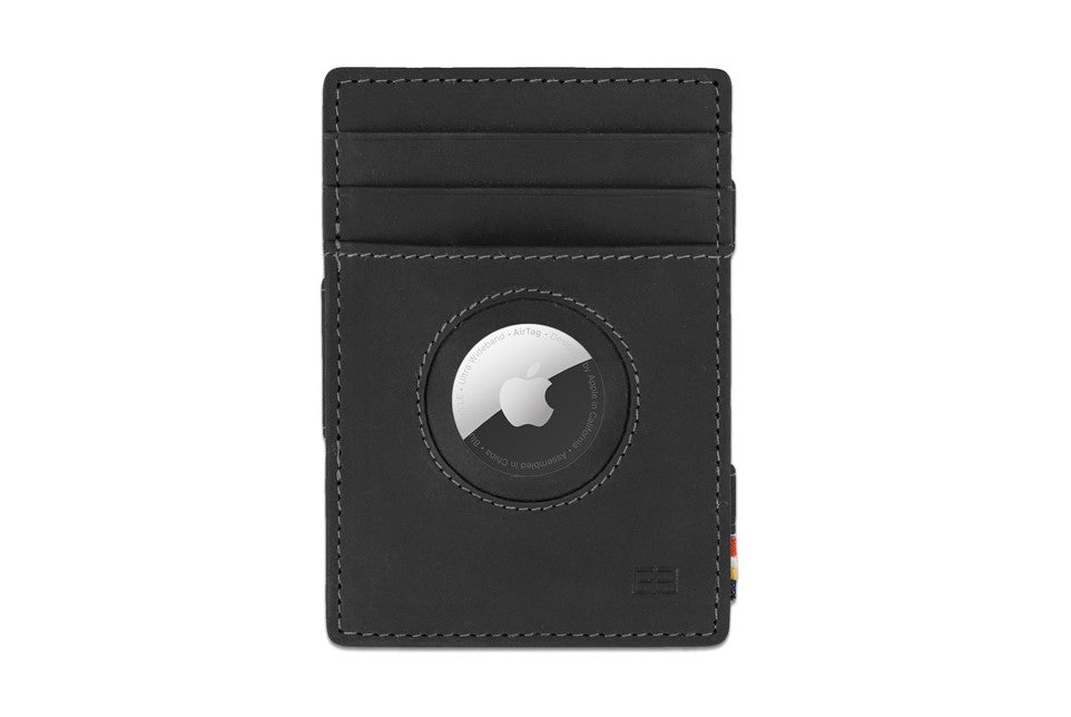 Essenziale Magic Wallet Airtag - Carbon Black