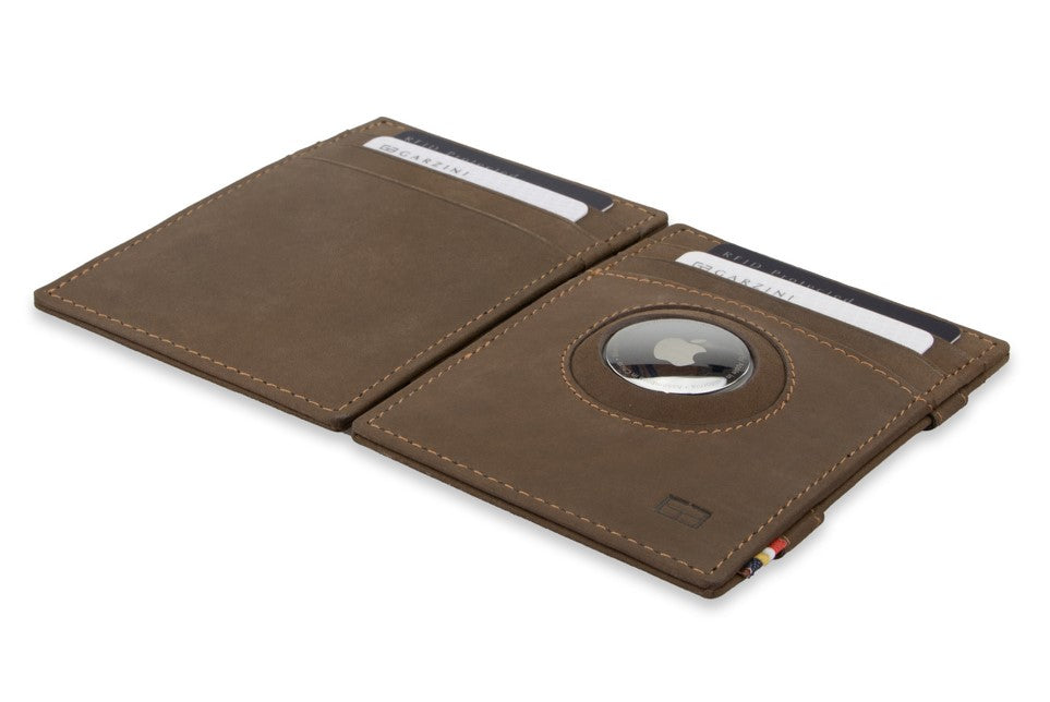 Essenziale Magic Wallet Airtag - Java Brown