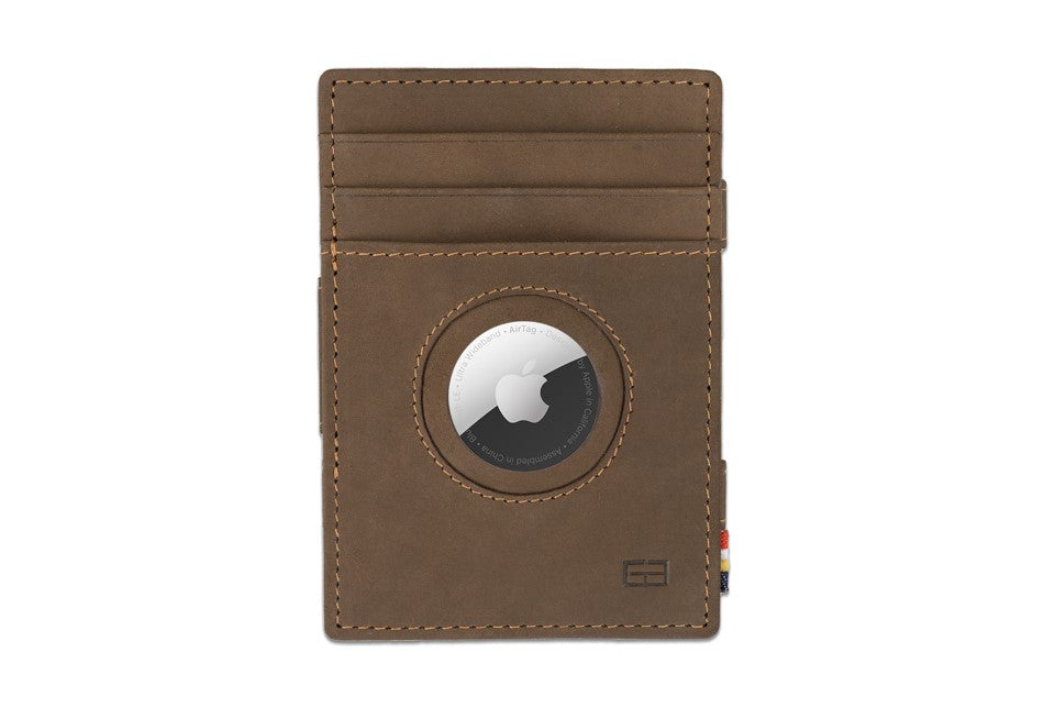 Essenziale Magic Wallet Airtag - Java Brown