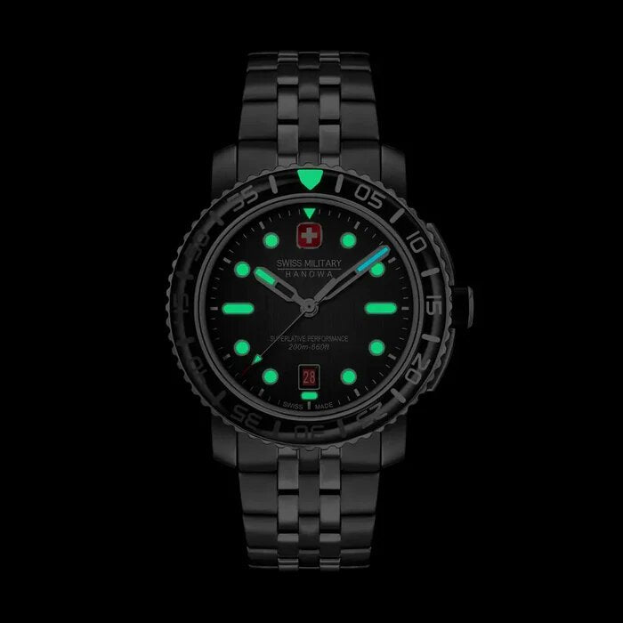 Swiss Military Hanowa Black Marlin Watch
