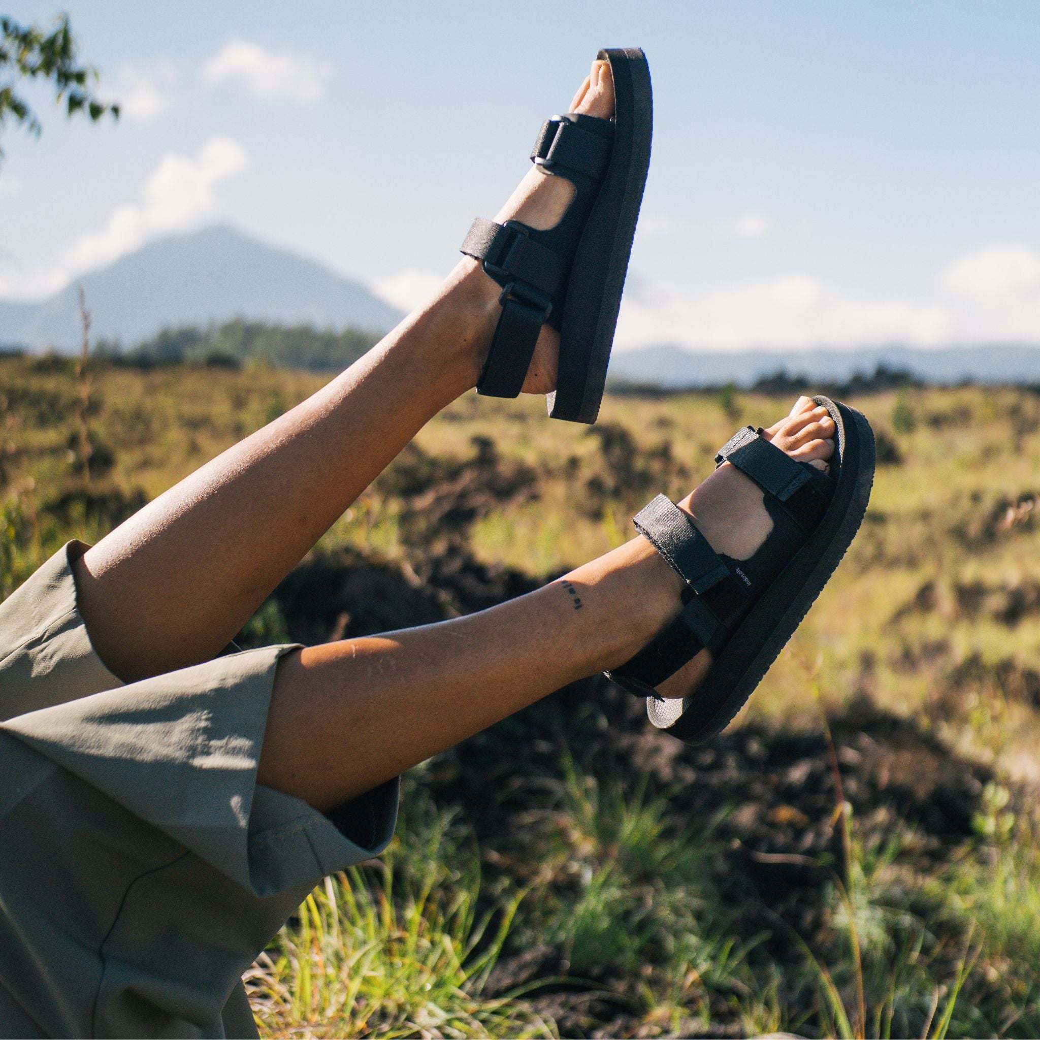 Indosole x Hijack Women’s Recycled Adventurer Sandal - Black