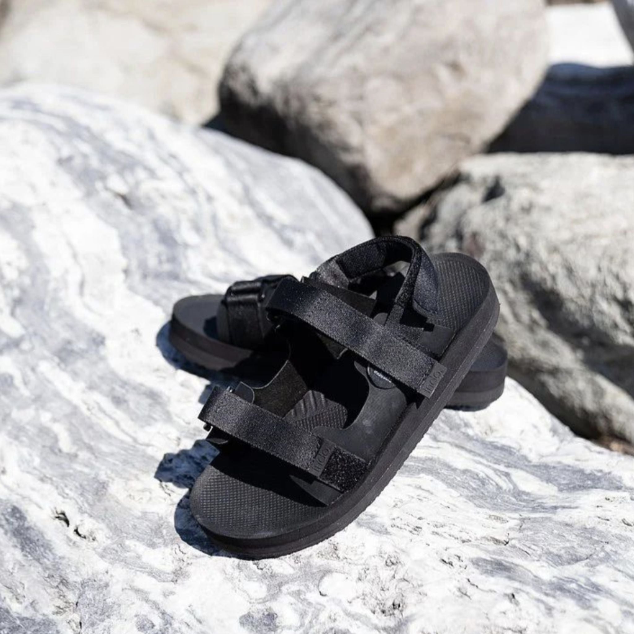 Indosole x Hijack Women’s Recycled Adventurer Sandal - Black