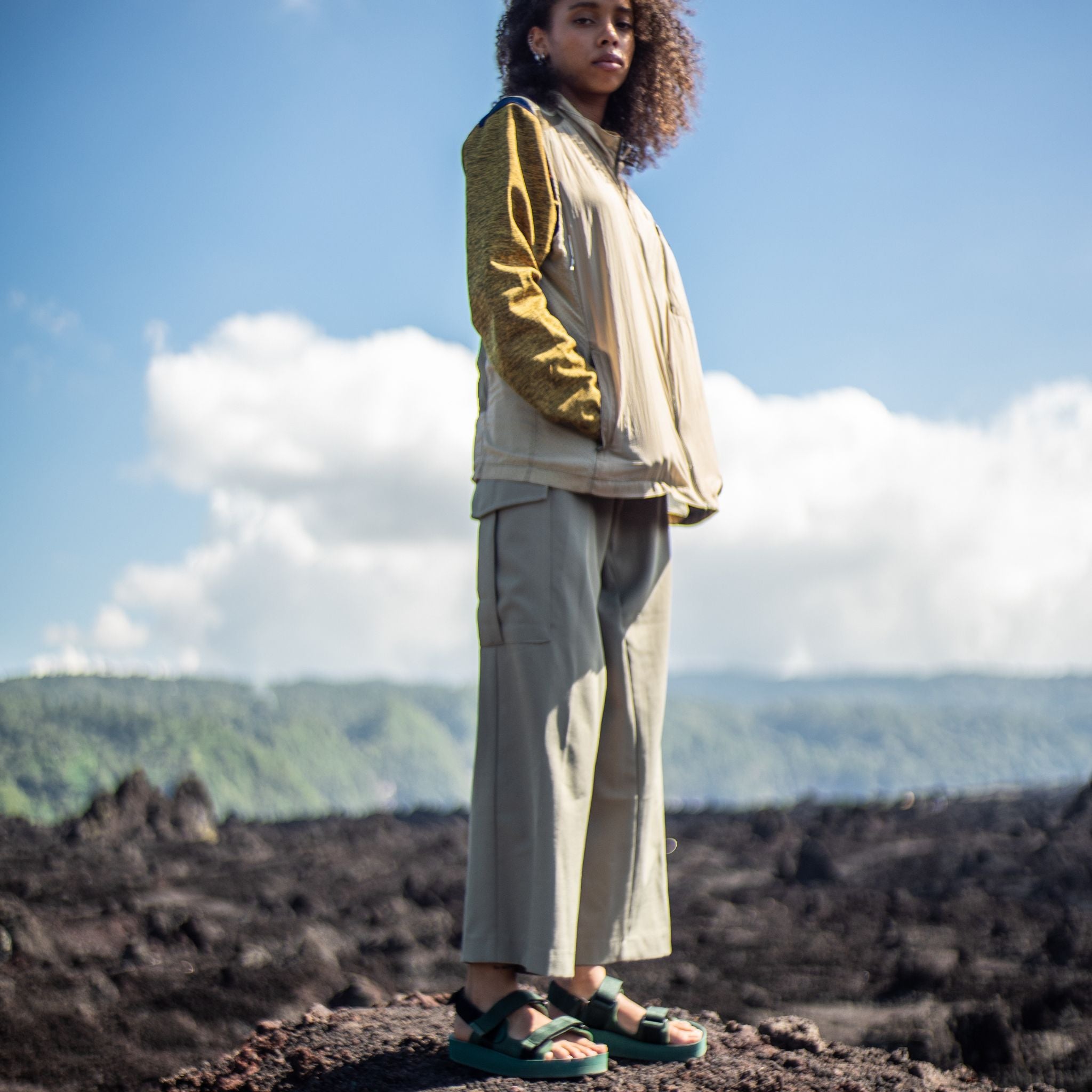 Indosole x Hijack Women’s Recycled Adventurer Sandal - Leaf
