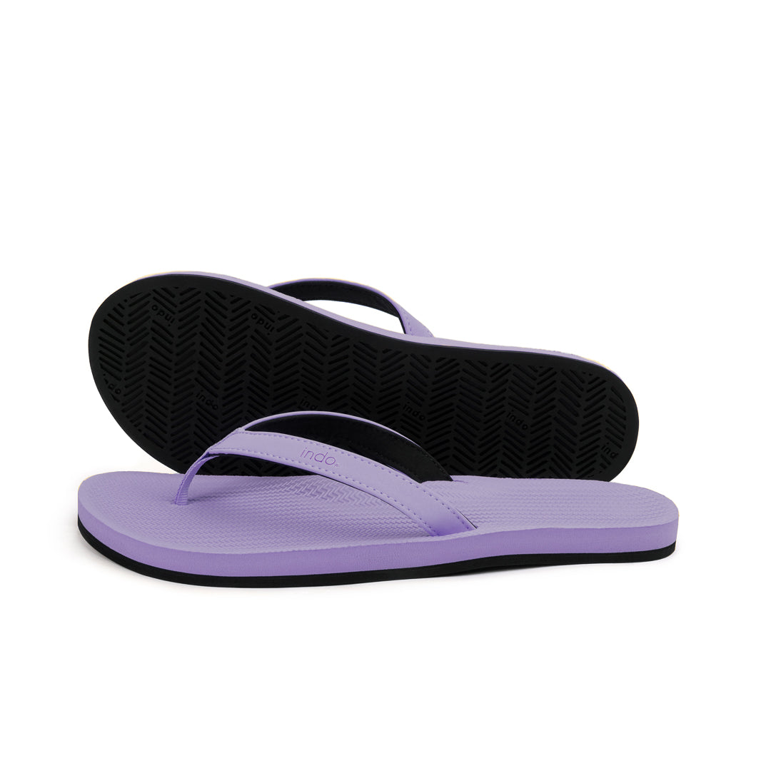 Indosole Women’s Flip Flops - Lilac