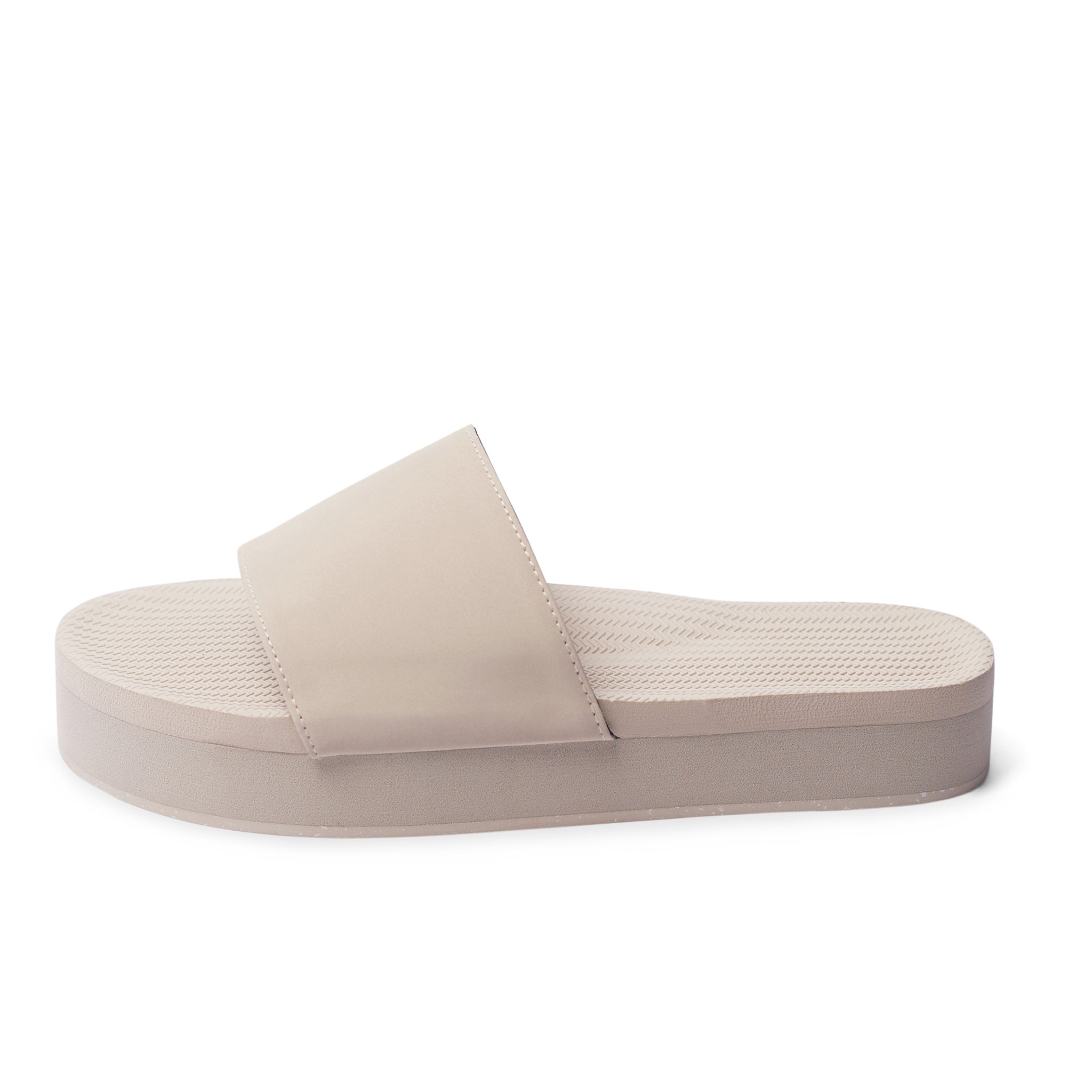 Women’s Slides Platform Sneaker Sole - Sea Salt