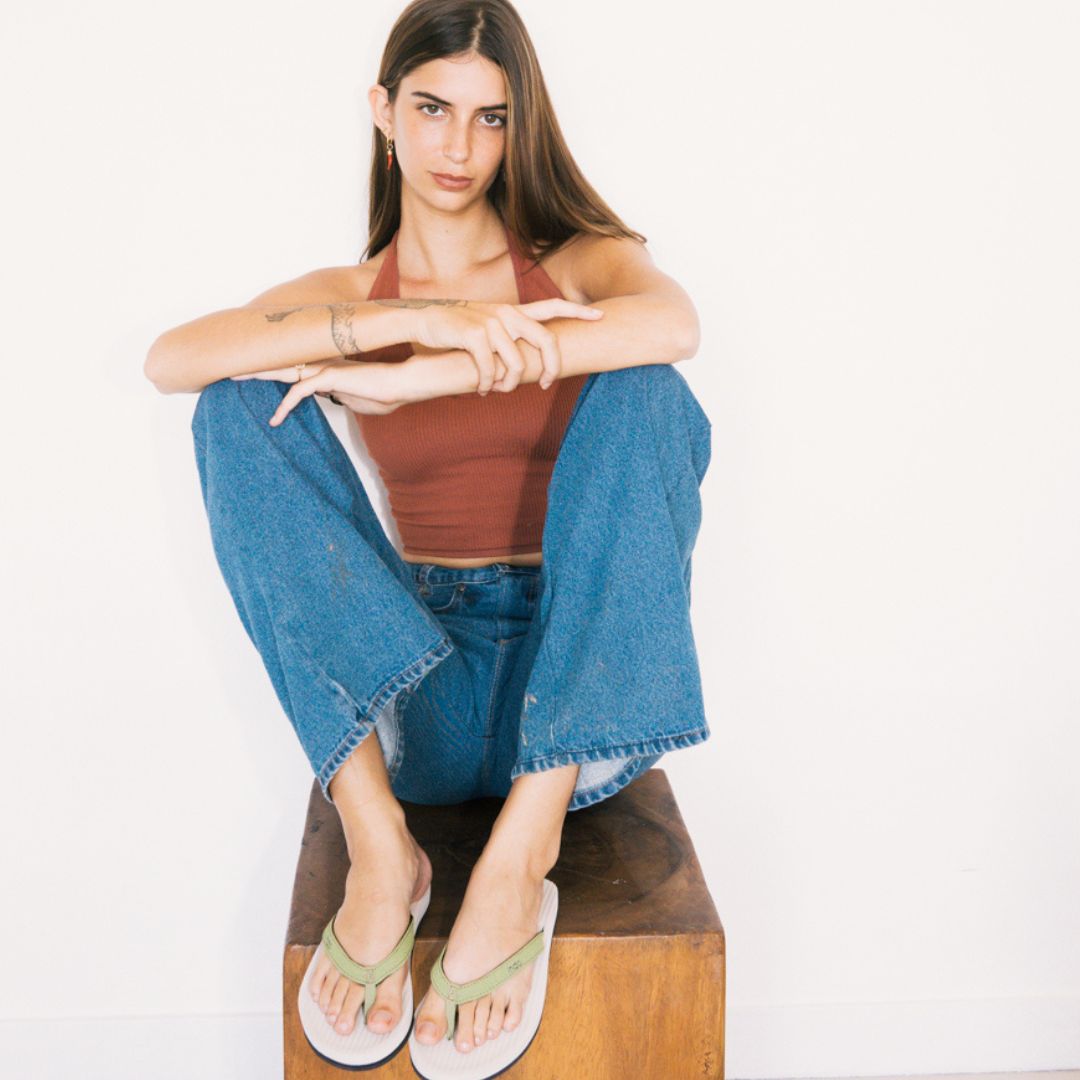 Women’s Flip Flops ESSNTLS - Sea Salt Olive