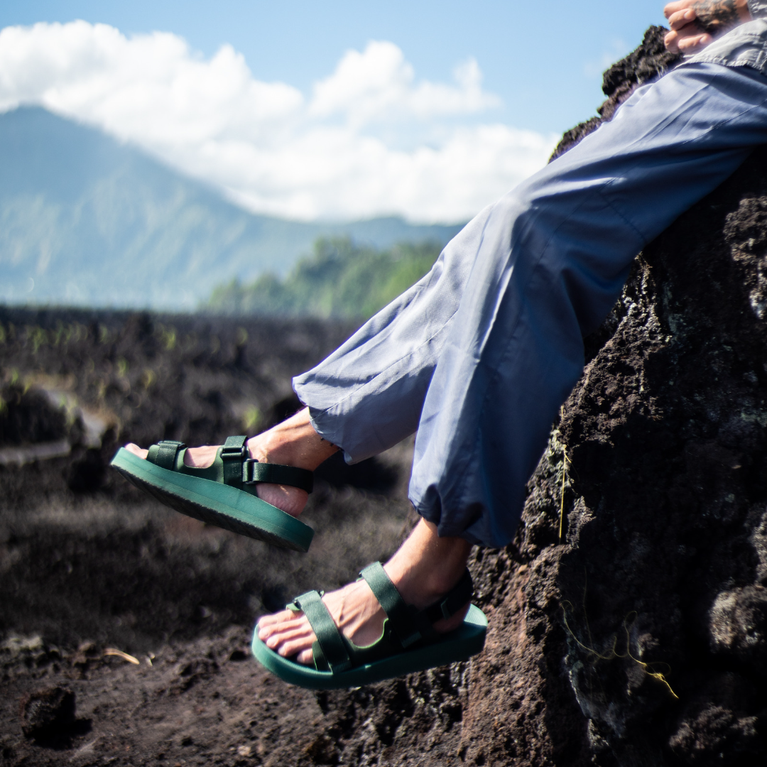 Indosole x Hijack Men’s Recycled Adventure Sandal - Leaf