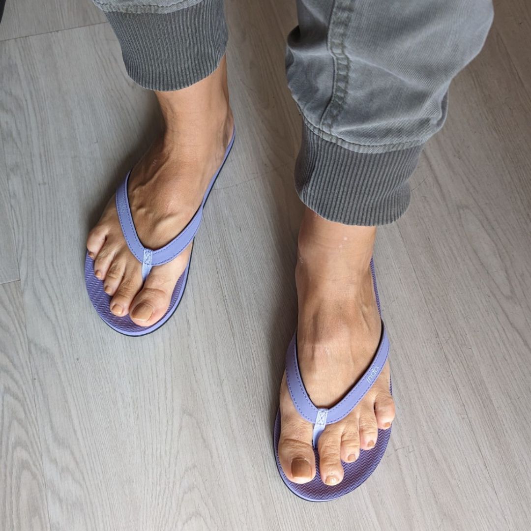 Indosole Women’s Flip Flops - Lilac