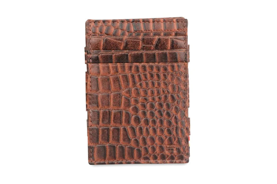 Essenziale Magic Wallet - Croc Brown