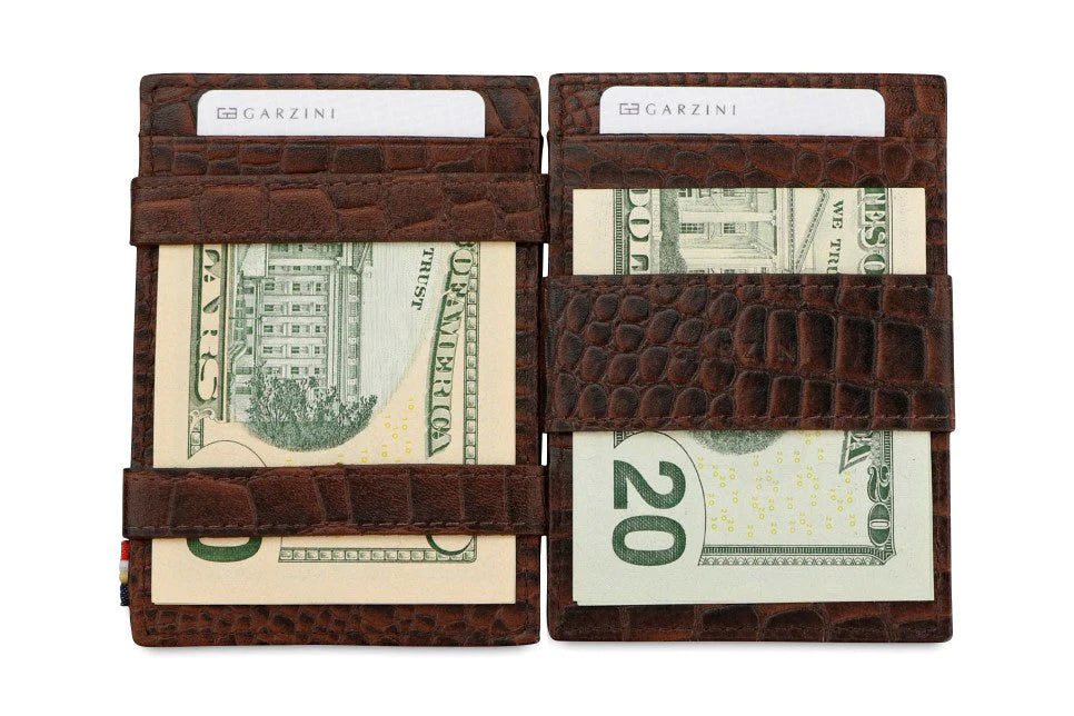 Essenziale Magic Wallet - Croc Brown