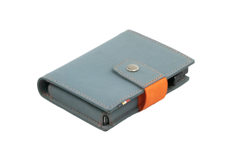 Metal Wallet - Blue Orange