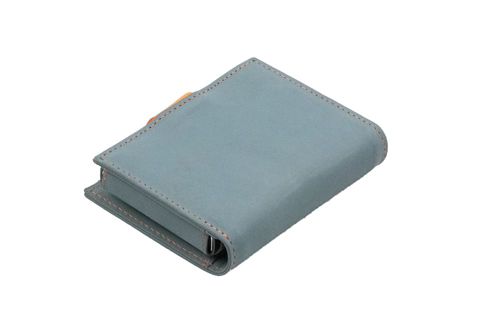 Metal Wallet - Blue Orange