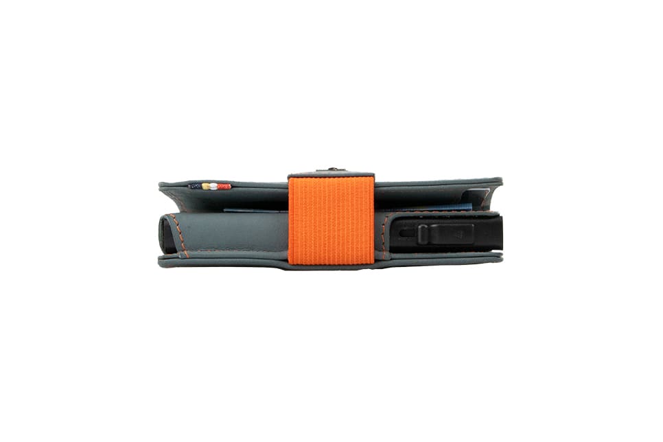 Metal Wallet - Blue Orange