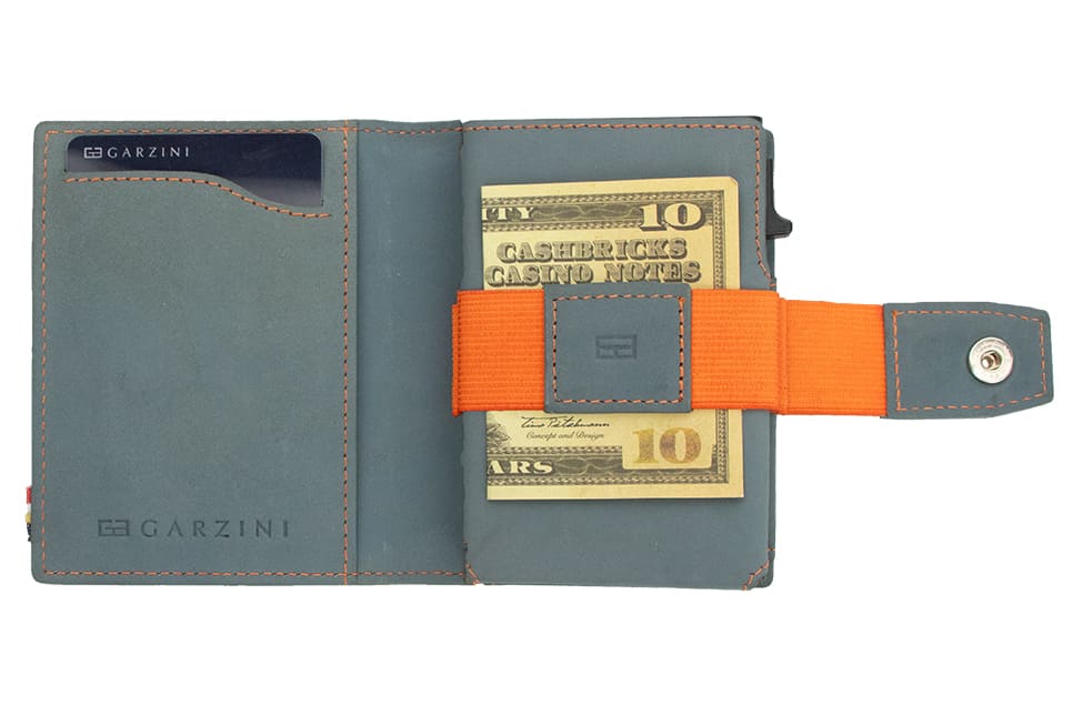 Metal Wallet - Blue Orange