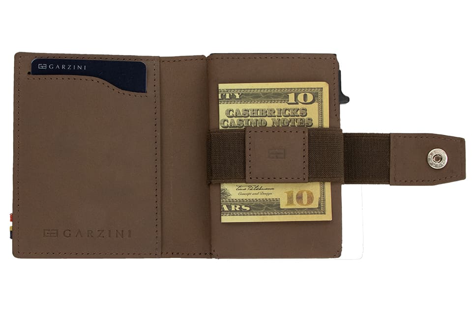 Metal Wallet - Java Brown