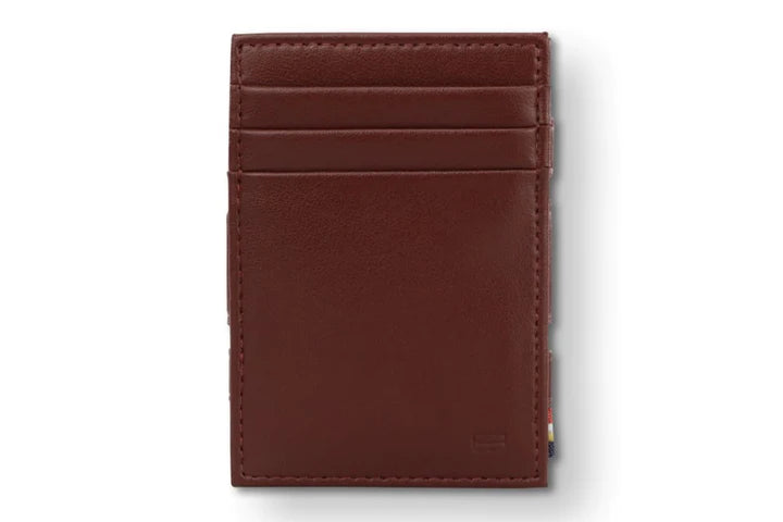 Vegan Essenziale Magic Coin Wallet - Croc Burgundy