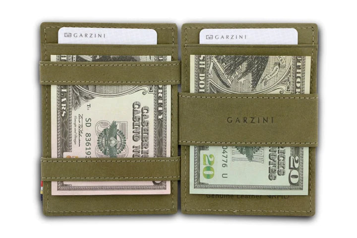 Essenziale Magic Coin Wallet - Olive Green