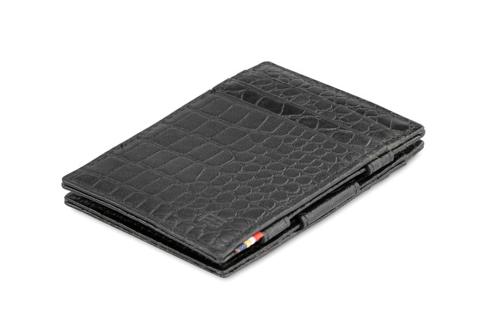 Essenziale Magic Wallet - Croc Black