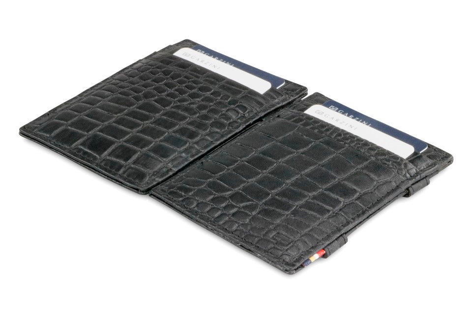 Essenziale Magic Wallet - Croc Black