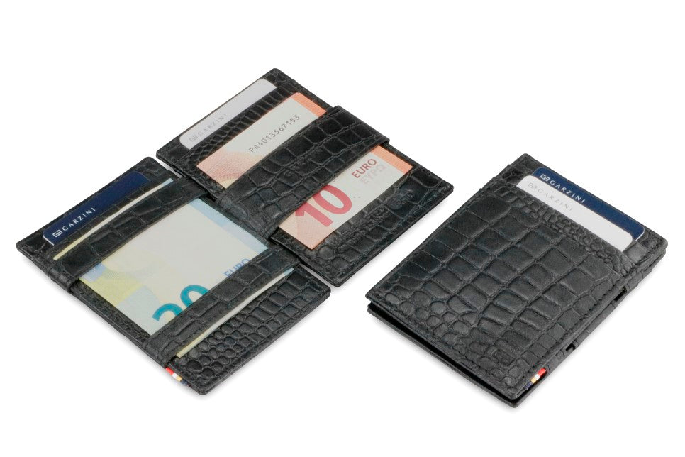 Essenziale Magic Wallet - Croc Black