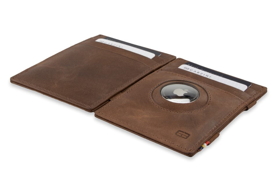 Essenziale Magic Wallet Airtag - Brushed Brown