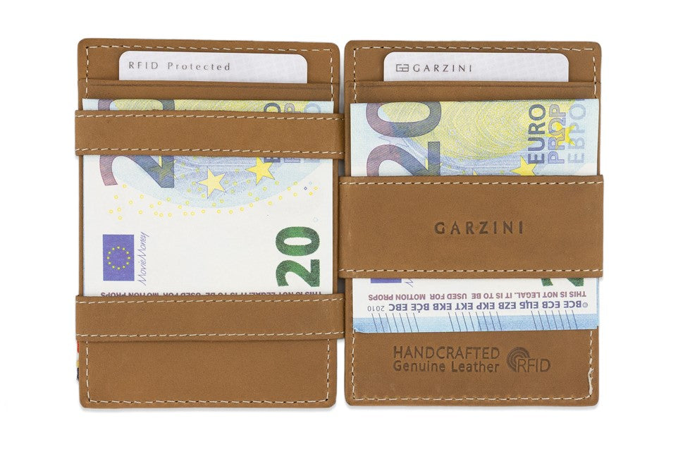 Essenziale Magic Wallet Airtag - Camel Brown