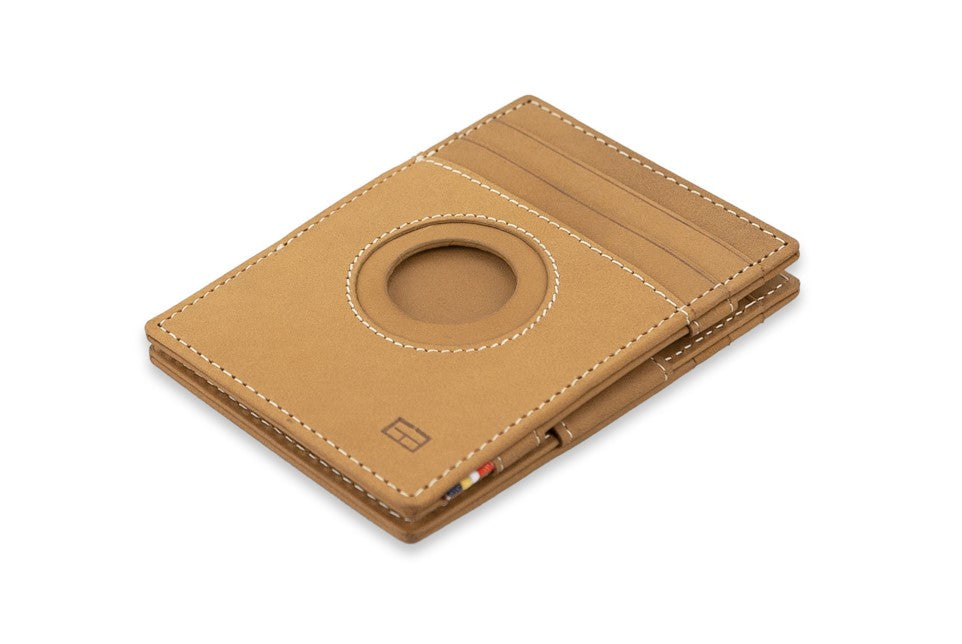 Essenziale Magic Wallet Airtag - Camel Brown