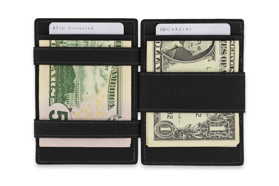 Essenziale Magic Wallet Airtag - Carbon Black