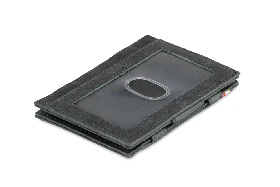 Essenziale Magic Wallet ID Window - Brushed Black