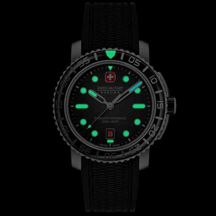 Swiss Military Hanowa Black Marlin Watch