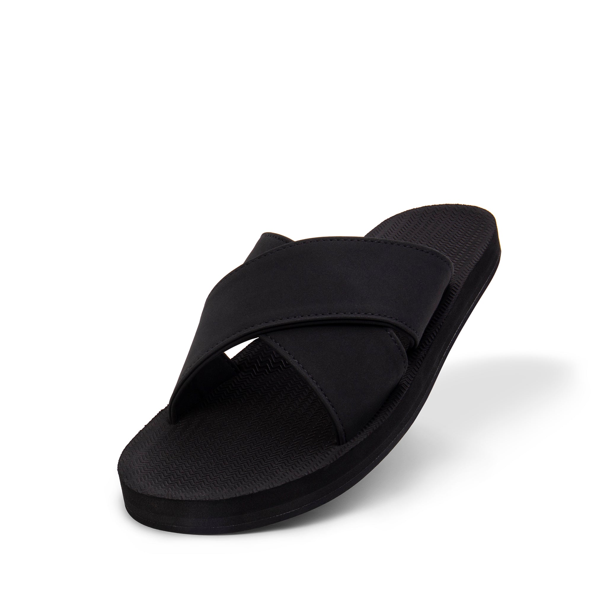 Women's Cross Sandals – Black