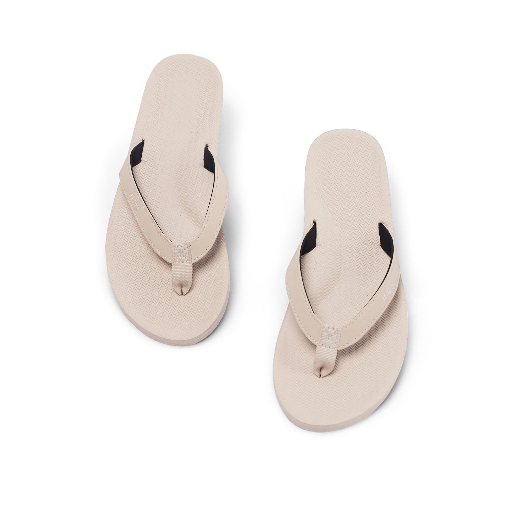 Indosole Women’s Flip Flops Sneaker Sole - Sea Salt