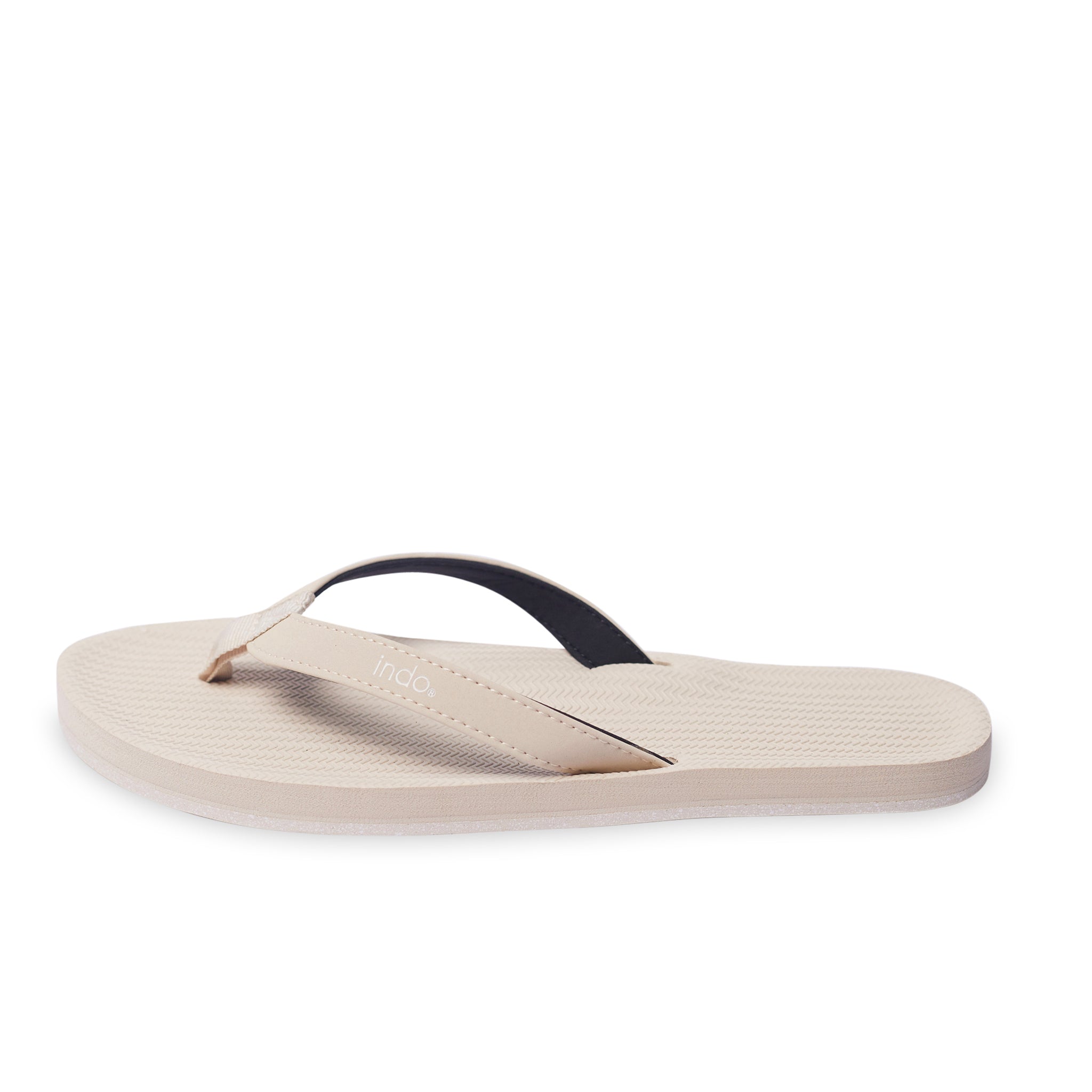Indosole Women’s Flip Flops Sneaker Sole - Sea Salt