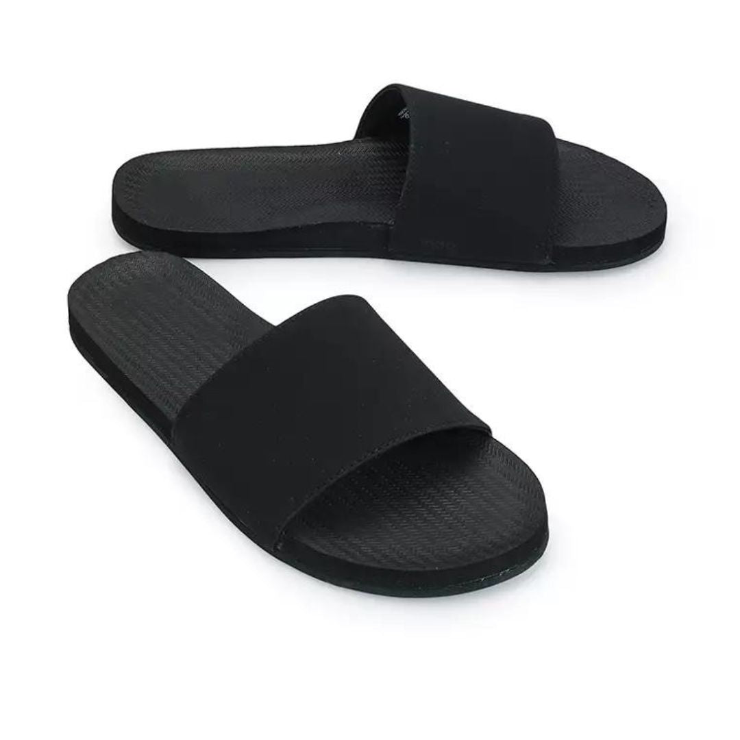 Women’s Slides Recycled Tyre Sole - Black