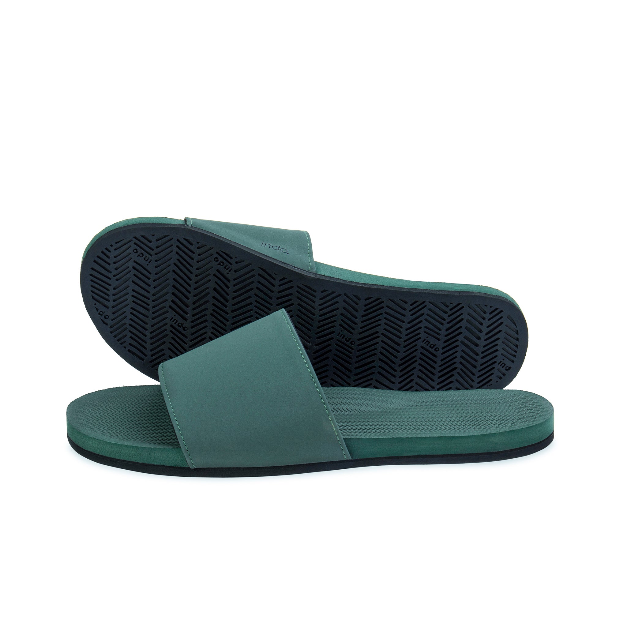 Women’s Slides Recycled Tyre Sole - Leaf