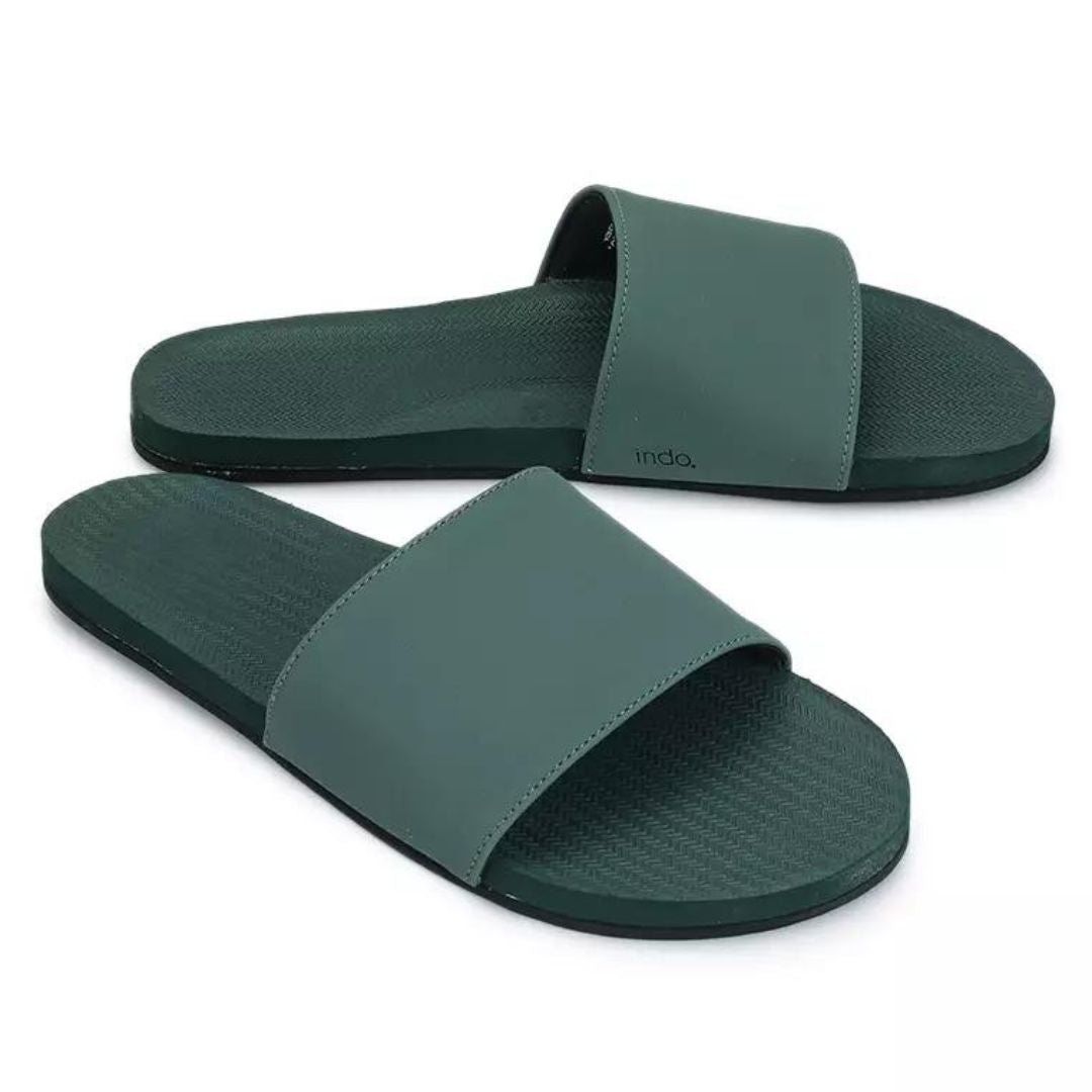 Women’s Slides Recycled Tyre Sole - Leaf