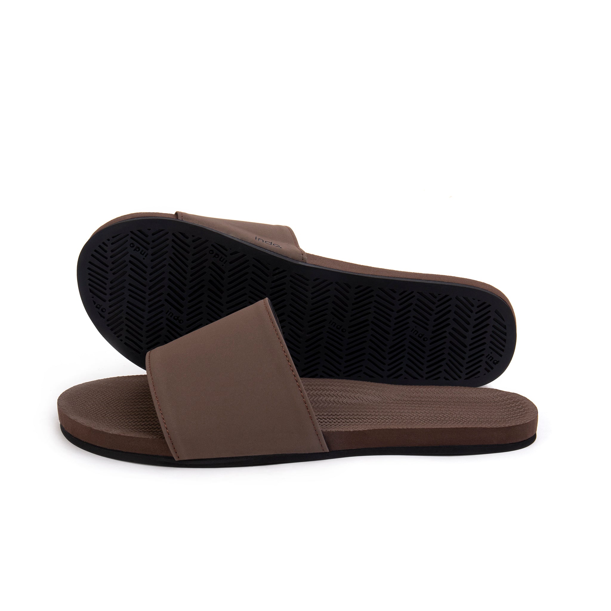 Women’s Slides Recycled Tyre Sole - Soil