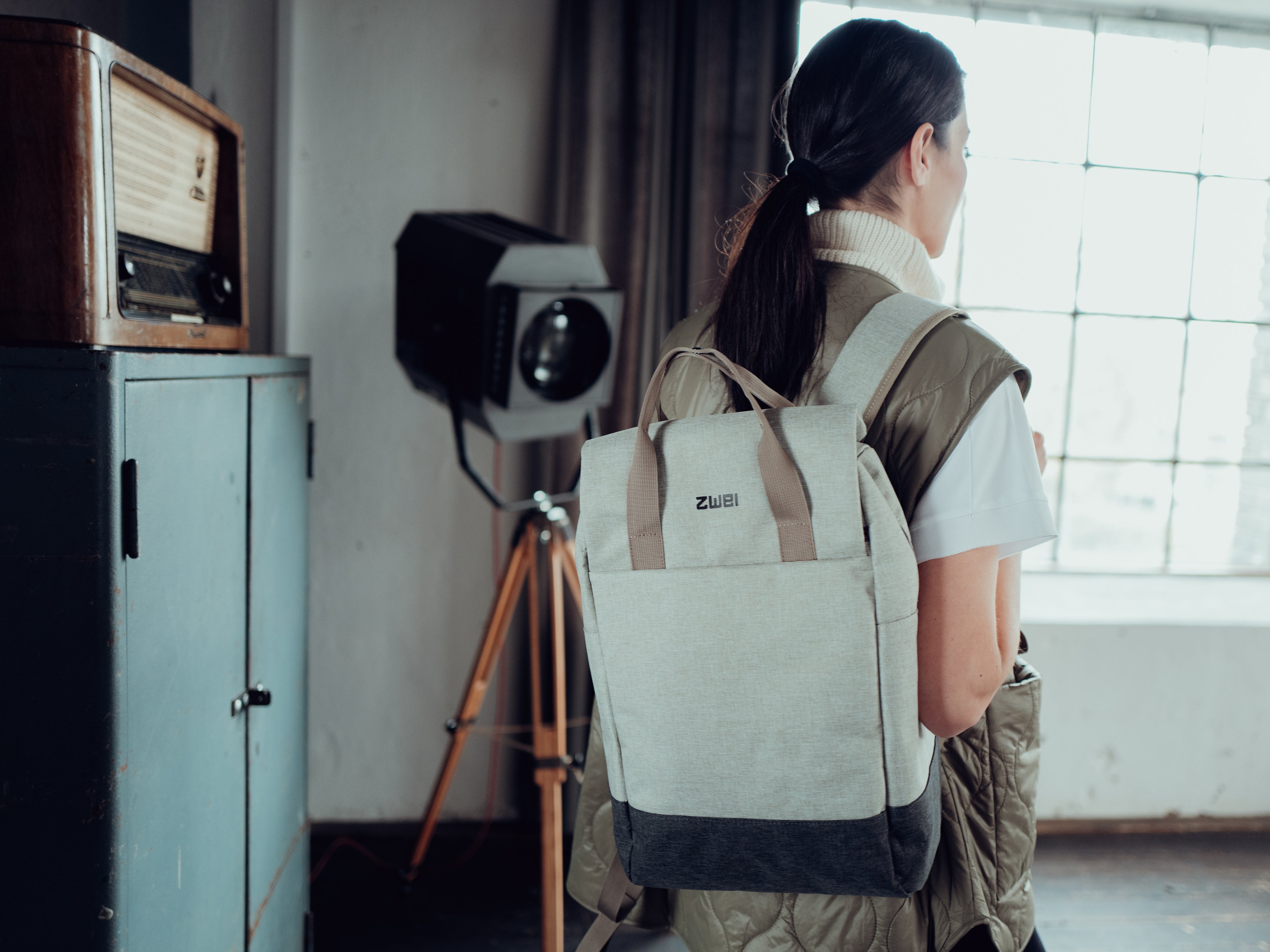 ZWEI Benno BE160 Laptop Backpack - Creme