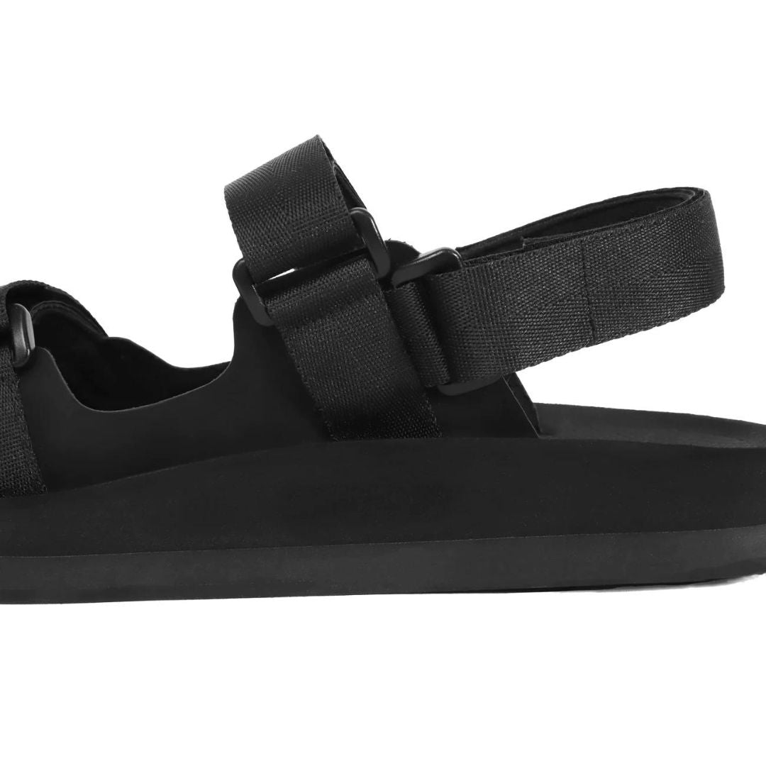 Indosole x Hijack Men’s Recycled Adventure Sandal - Black