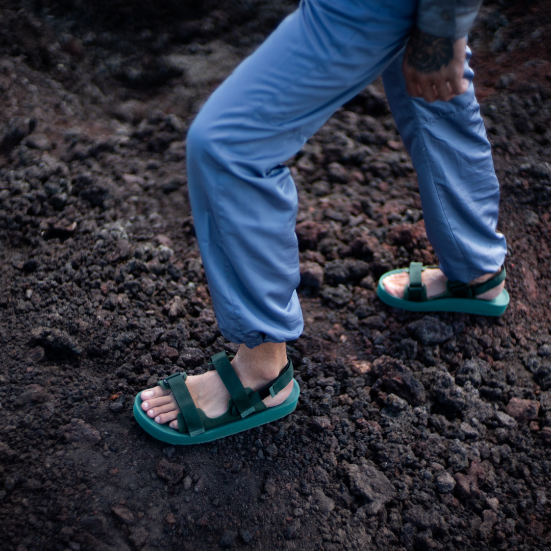 Indosole x Hijack Men’s Recycled Adventure Sandal - Leaf